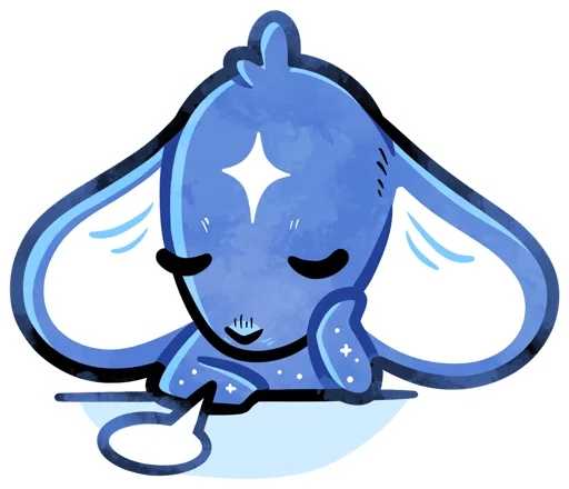 😔 Стикер «Мару без надписей» для Telegram