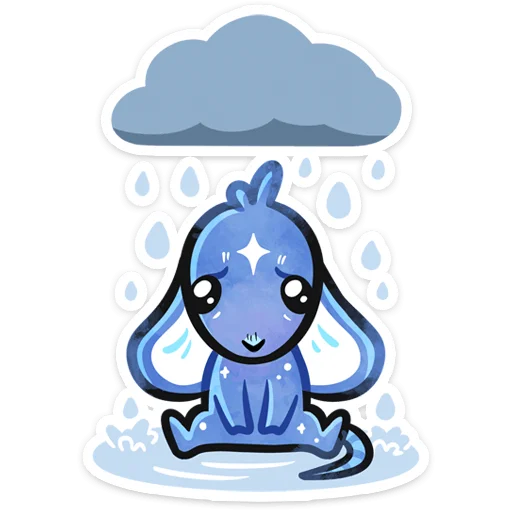 🌧 Стикер «Мару без надписей» для Telegram