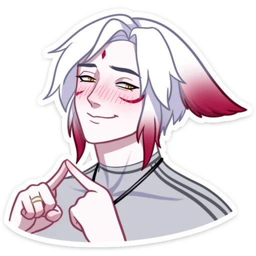 🥺 Стикер «Мари и Хидэ Медовый месяц» для Telegram