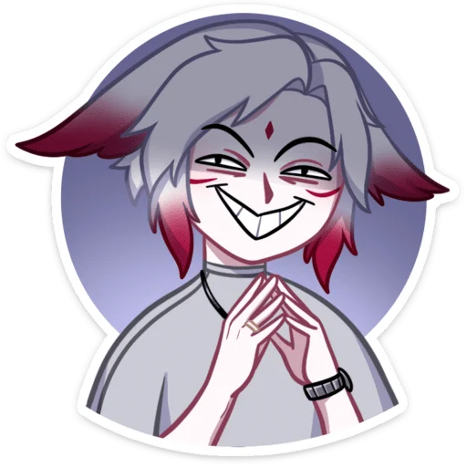 😈 Стикер «Мари и Хидэ Медовый месяц» для Telegram