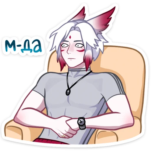 😐 Стикер «Мари и Хидэ Медовый месяц» для Telegram