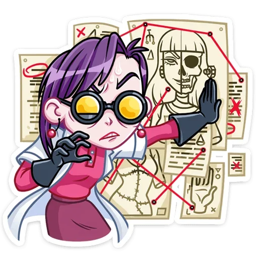 😈 Стикер «Мэри Вольт» для Telegram