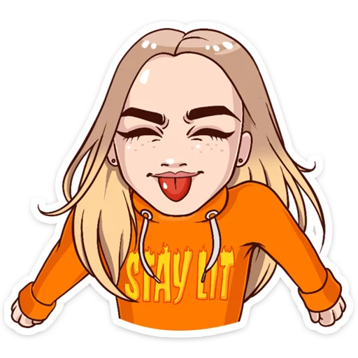 😋 Стикер «Марьяна Ро» для Telegram