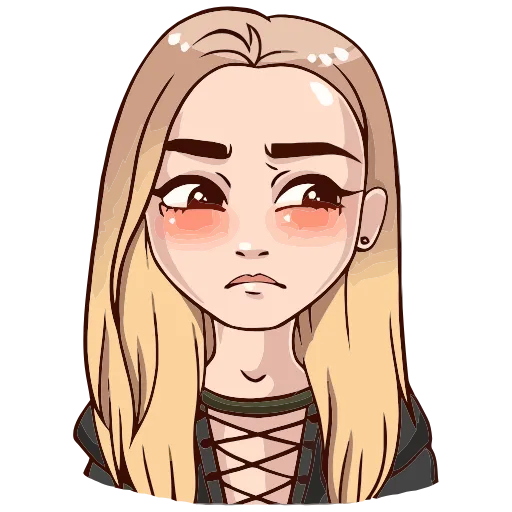 😞 Эмодзи «Марьяна Ро» для Telegram