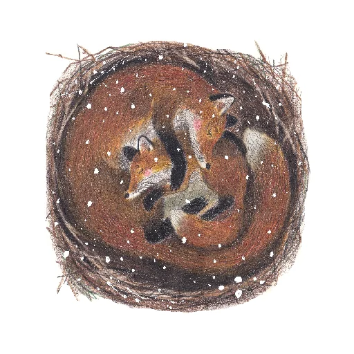 🦊 Стикер «Я с тобой» для Telegram