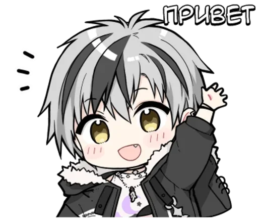 Стикерпак Масару-кун для Telegram