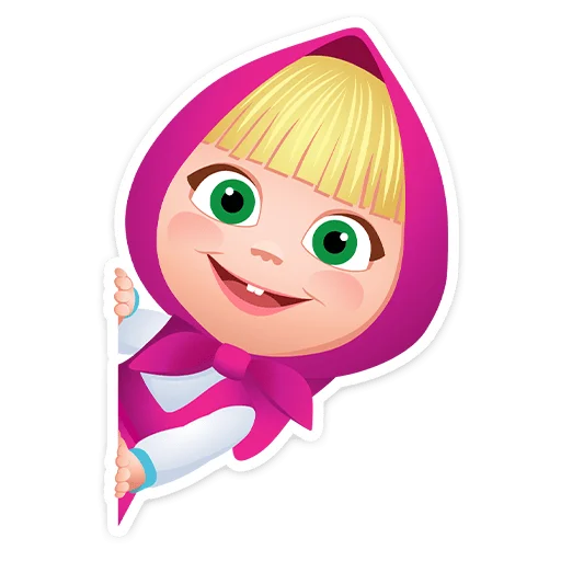 ⭐ Стикер «Маша, Мишка и друзья» для Telegram