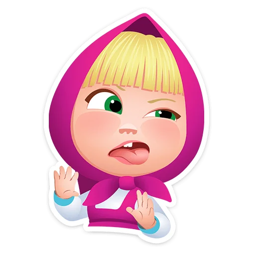 ⭐ Стикер «Маша, Мишка и друзья» для Telegram