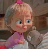 Стикер 9 🤩 Маша и медведь