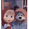 Стикер 6 🤩 Маша и медведь
