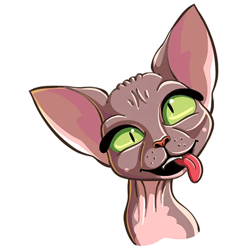 🤪 Стикер «Маша Сфинкс» для Telegram