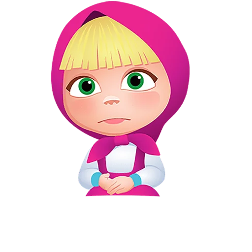 😔 Стикер «Маша Мишка и друзья Без Текста» для Telegram