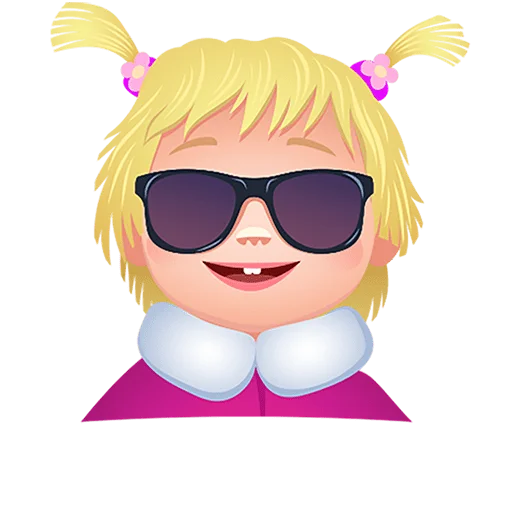 😎 Стикер «Маша Мишка и друзья Без Текста» для Telegram