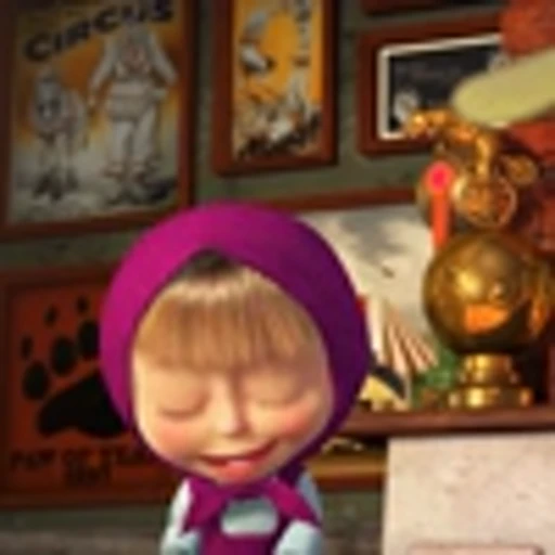 🎡 Эмодзи «Маша и медведь» для Telegram