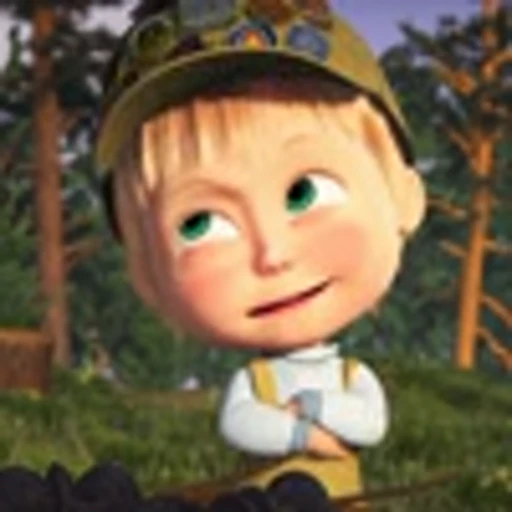 🎡 Эмодзи «Маша и медведь» для Telegram