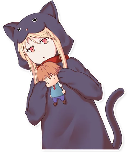 🐈 Стикер «Mashiro Shiina» для Telegram