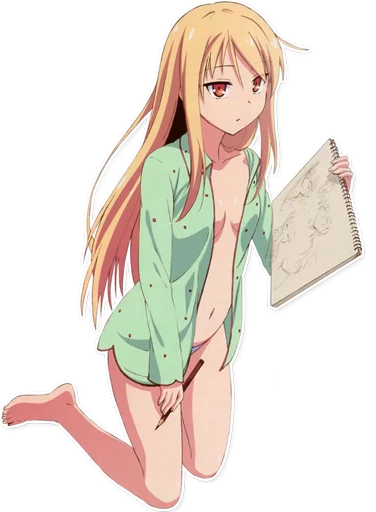 🖍 Стикер «Mashiro Shiina» для Telegram