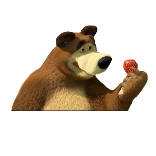 😘 Стикер «Маша и Медведь» для Telegram