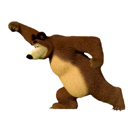 💪 Стикер «Маша и Медведь» для Telegram