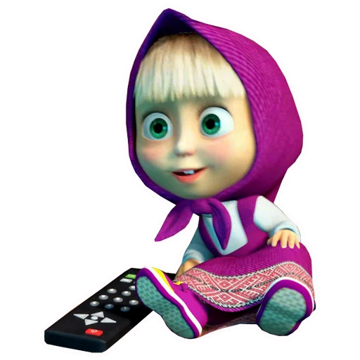 😃 Стикер «Маша и Медведь» для Telegram
