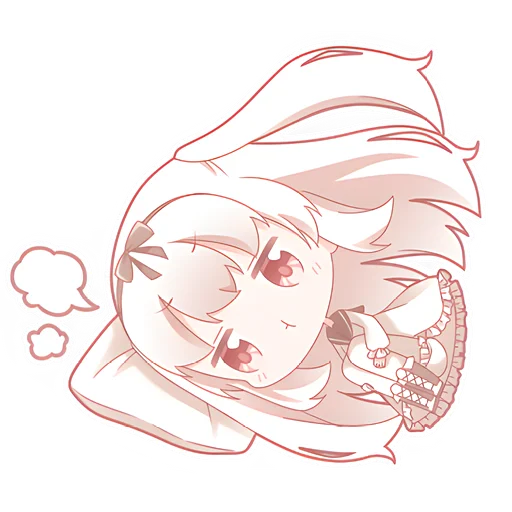 😴 Стикер «Масиро-чан» для Telegram