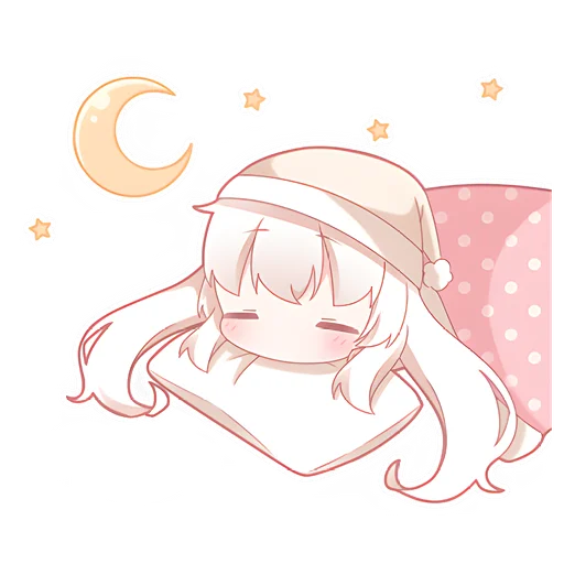 😴 Стикер «Масиро-чан» для Telegram