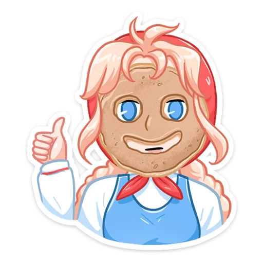 👍 Стикер «Маслёна» для Telegram