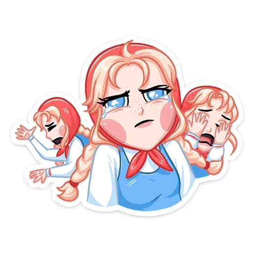 😭 Стикер «Маслёна» для Telegram