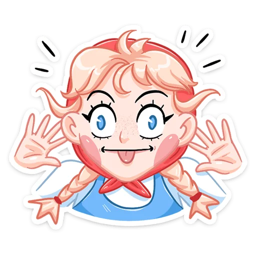 🤩 Стикер «Маслёна» для Telegram