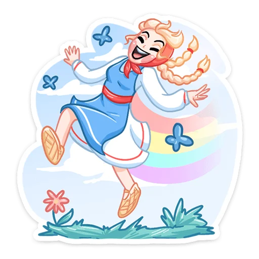 🤩 Стикер «Маслёна» для Telegram