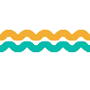 〰 Эмодзи «Жёлтые буквы с розовой тенью» для Telegram