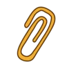 📎 Эмодзи «Жёлтые буквы с розовой тенью» для Telegram