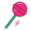 🍬 Эмодзи «Жёлтые буквы с розовой тенью» для Telegram