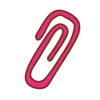 📎 Эмодзи «Жёлтые буквы с розовой тенью» для Telegram