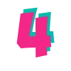 4⃣ Эмодзи «Жёлтые буквы с розовой тенью» для Telegram