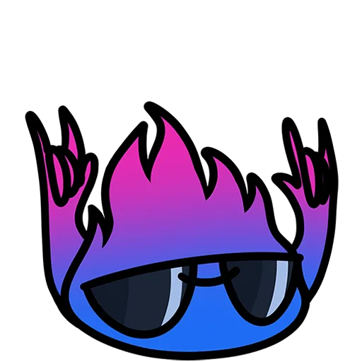 😎 Стикер «Огонек Мэтч Без Текста» для Telegram