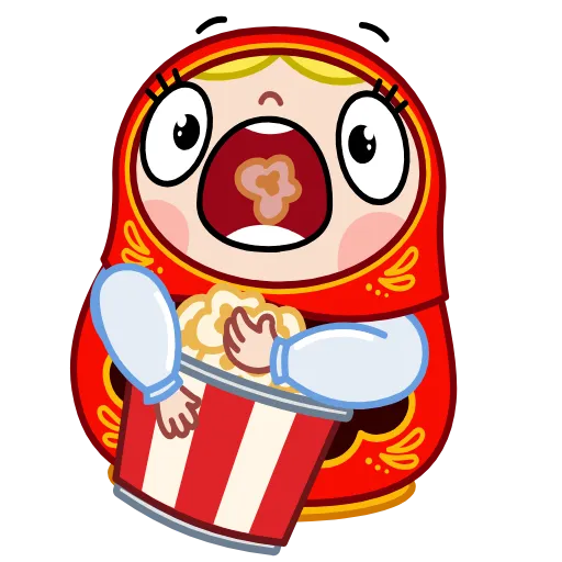 🍿 Стикер «Матрена» для Telegram