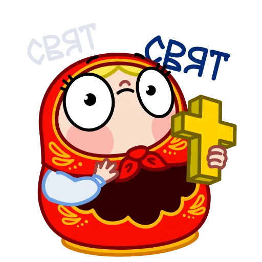 😱 Стикер «Матрена» для Telegram