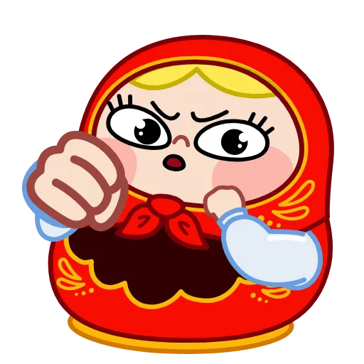 👊 Стикер «Матрена» для Telegram