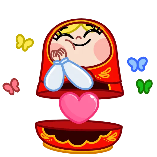 ❤️ Стикер «Матрена» для Telegram