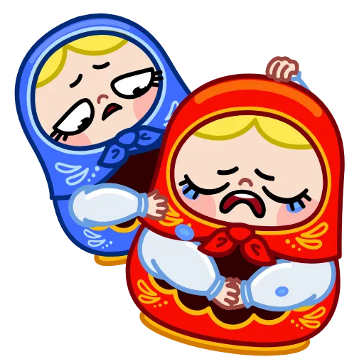 😭 Стикер «Матрена» для Telegram