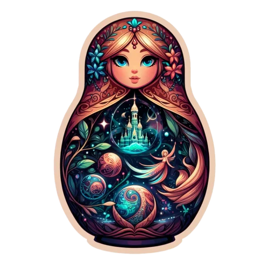👽 Стикер «Матрешка» для Telegram