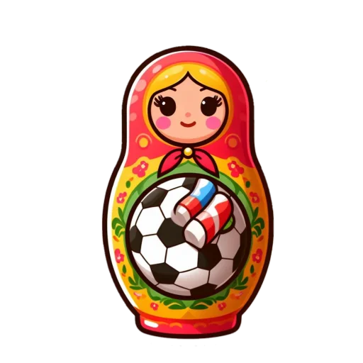 ⚽️ Стикер «Матрешка» для Telegram