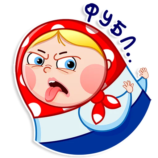 🤢 Стикер «Матрёшка» для Telegram