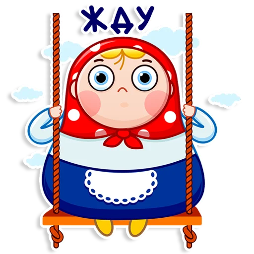 👋 Стикер «Матрёшка» для Telegram