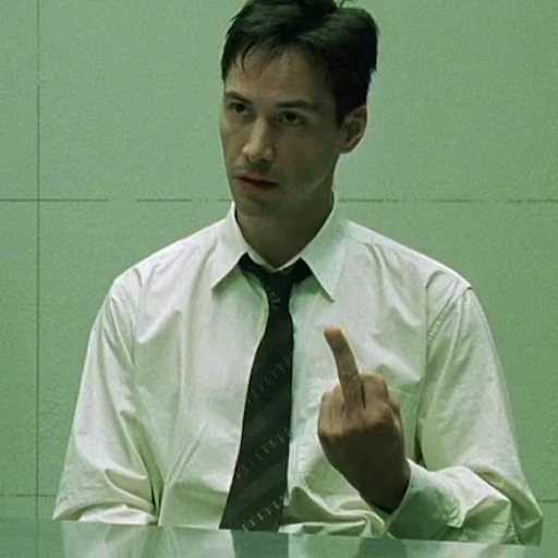 🖕 Стикер «Матрица Matrix» для Telegram