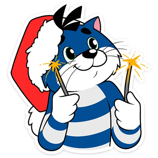 ❄️ Стикер «Новогодний Матроскин» для Telegram