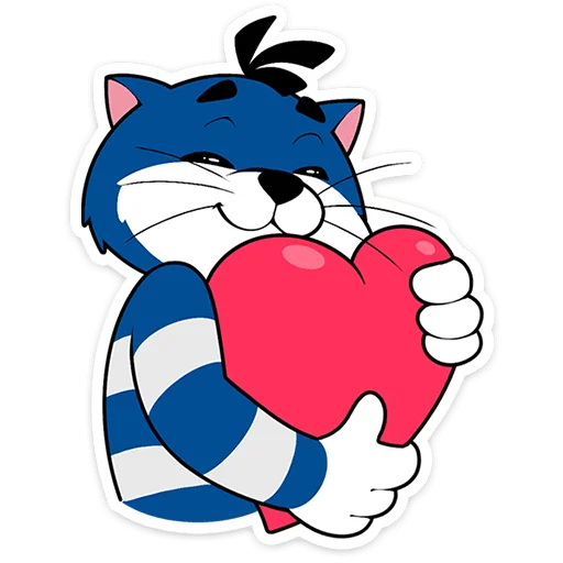 ❤ Стикер «Новогодний Матроскин» для Telegram