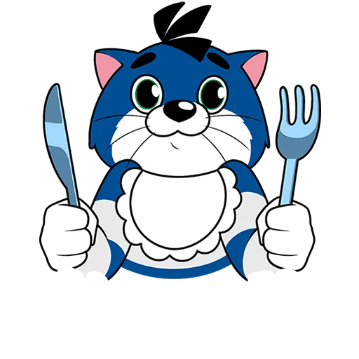 🍽 Стикер «Новогодний Матроскин Без Текста» для Telegram