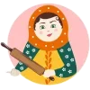Стикер 4 Матрëшки
